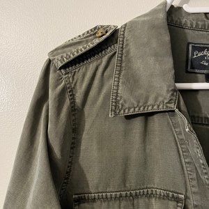 Lucky Brand Army Button Down Shirt